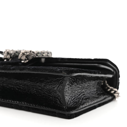 Gucci Velvet GG Monogram Super Mini Dionysus Shoulder Bag Black 9 of 10