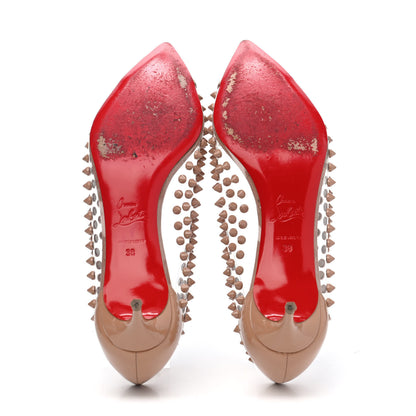 Christian Louboutin PVC Patent Spike Me 45 Pumps 38 Version Nude 4 of 4
