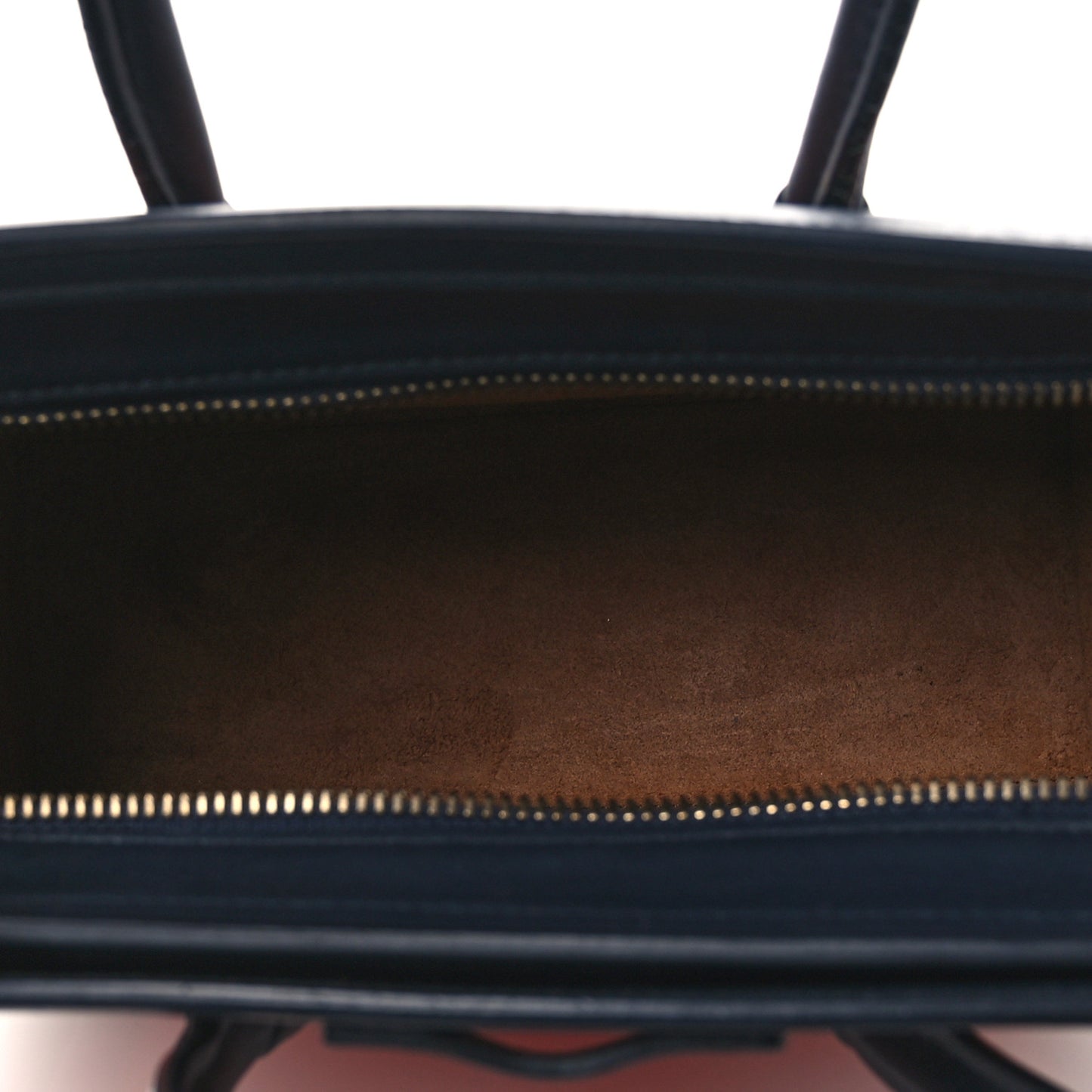 Elephant Calfskin Nano Tri-Color Luggage Bright Orange