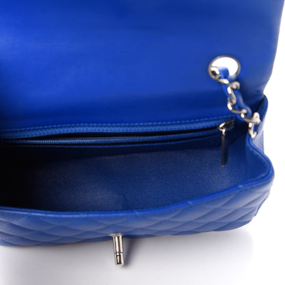 Chanel Lambskin Quilted Mini Rectangular Flap Royal Blue 5 of 11