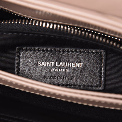 Saint Laurent Calfskin Y Quilted Monogram Toy Loulou Crossbody Bag Dark Beige 6 of 11