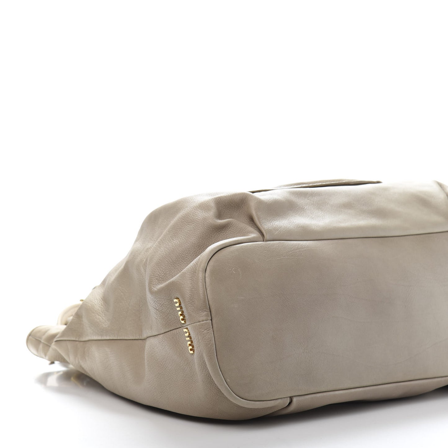 Vitello Lux Large Tote Alluminio