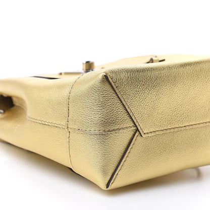 Louis Vuitton Metallic Calfskin Lockme Mini Backpack Gold 8 of 9