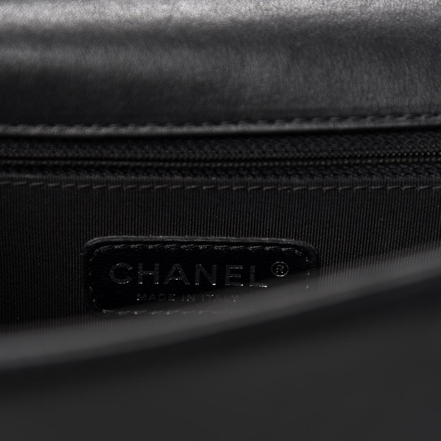 Lambskin Quilted New Medium Boy Flap Black