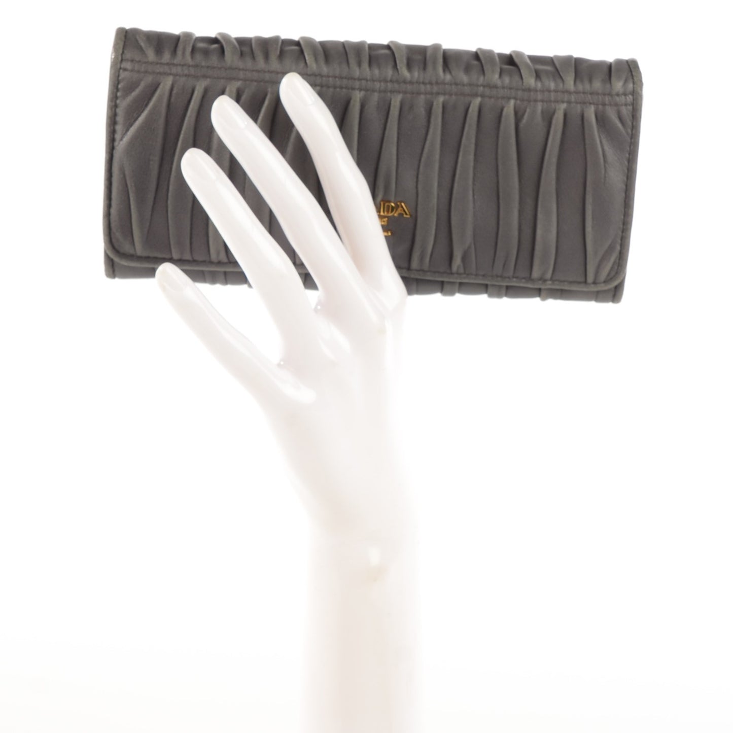 Nappa Gaufre Continental Wallet Marmo