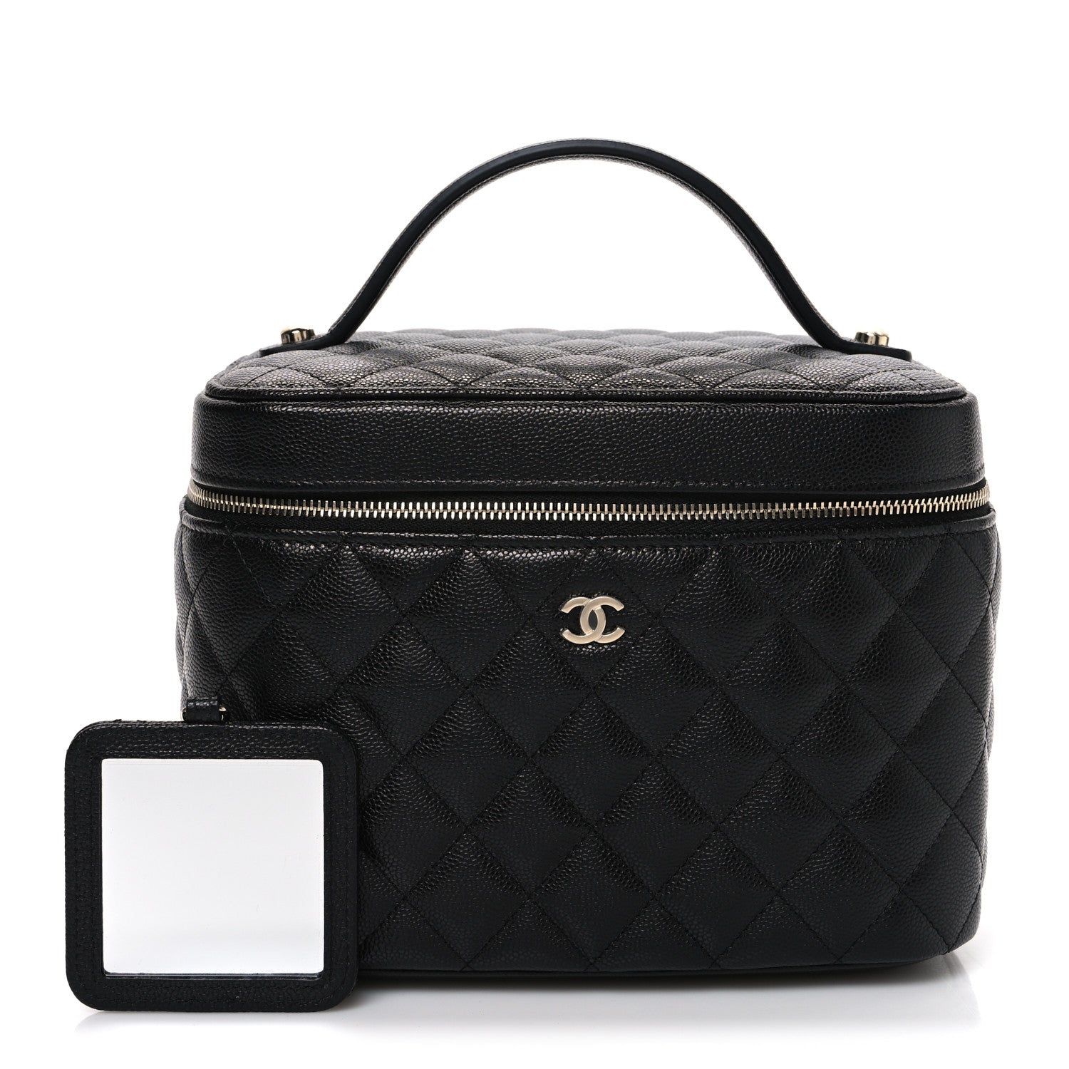 Chanel Caviar Quilted Large Vanity Pouch Black 3 of 13
