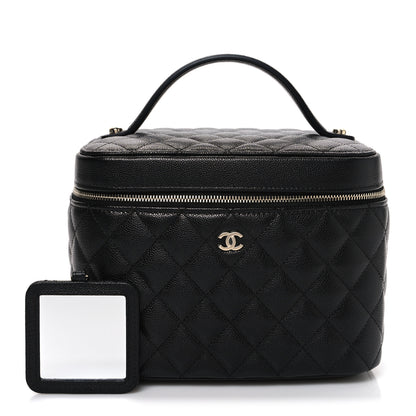Chanel Caviar Quilted Large Vanity Pouch Black 3 of 13