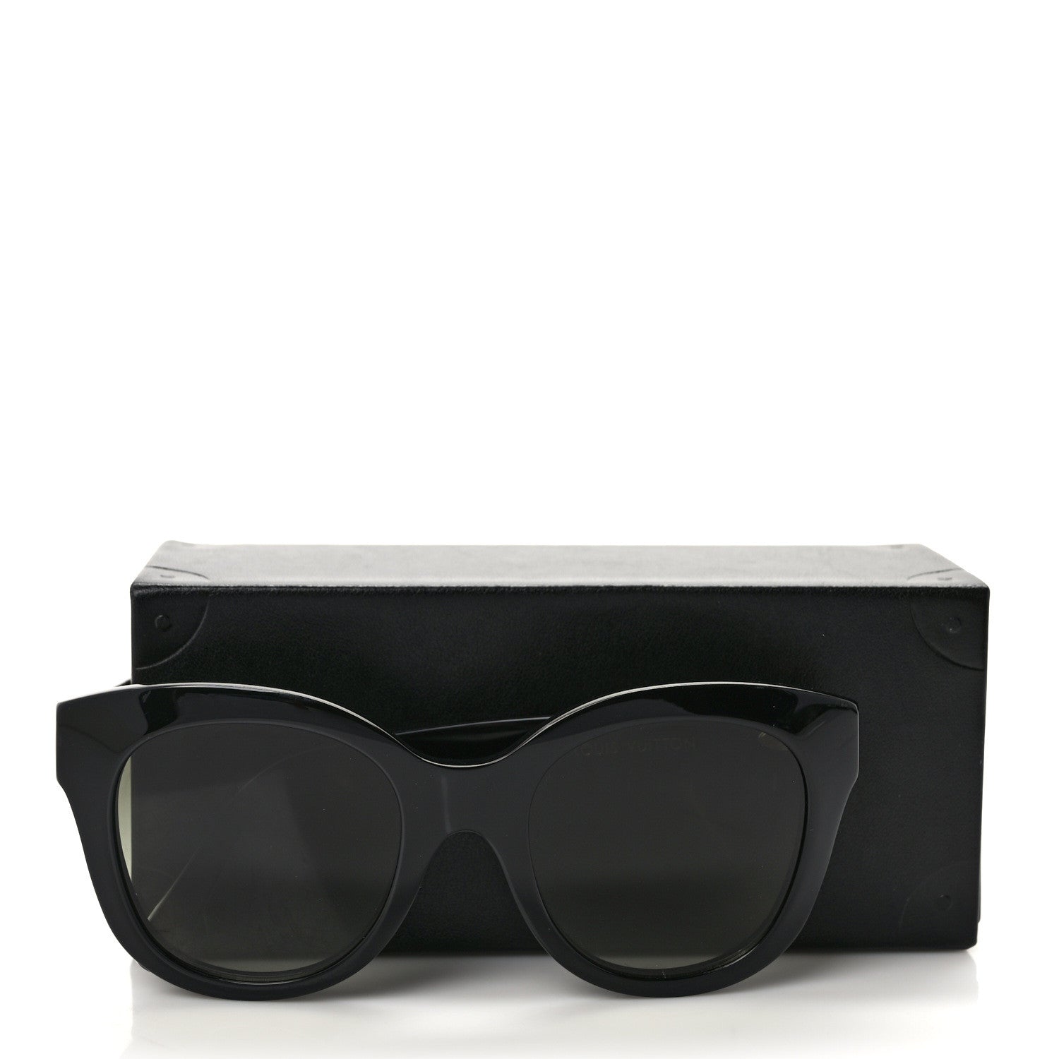 Louis Vuitton Acetate LV Empreinte Light Round Sunglasses Z1879W Black 7 of 7