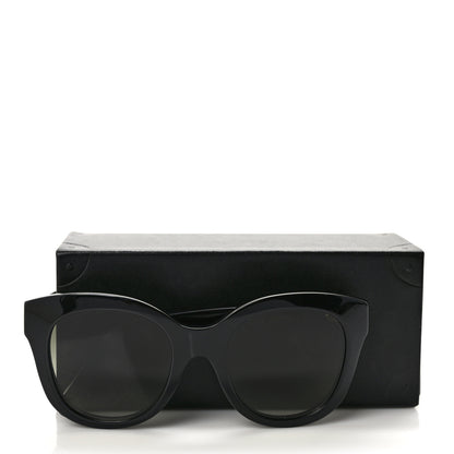 Louis Vuitton Acetate LV Empreinte Light Round Sunglasses Z1879W Black 7 of 7