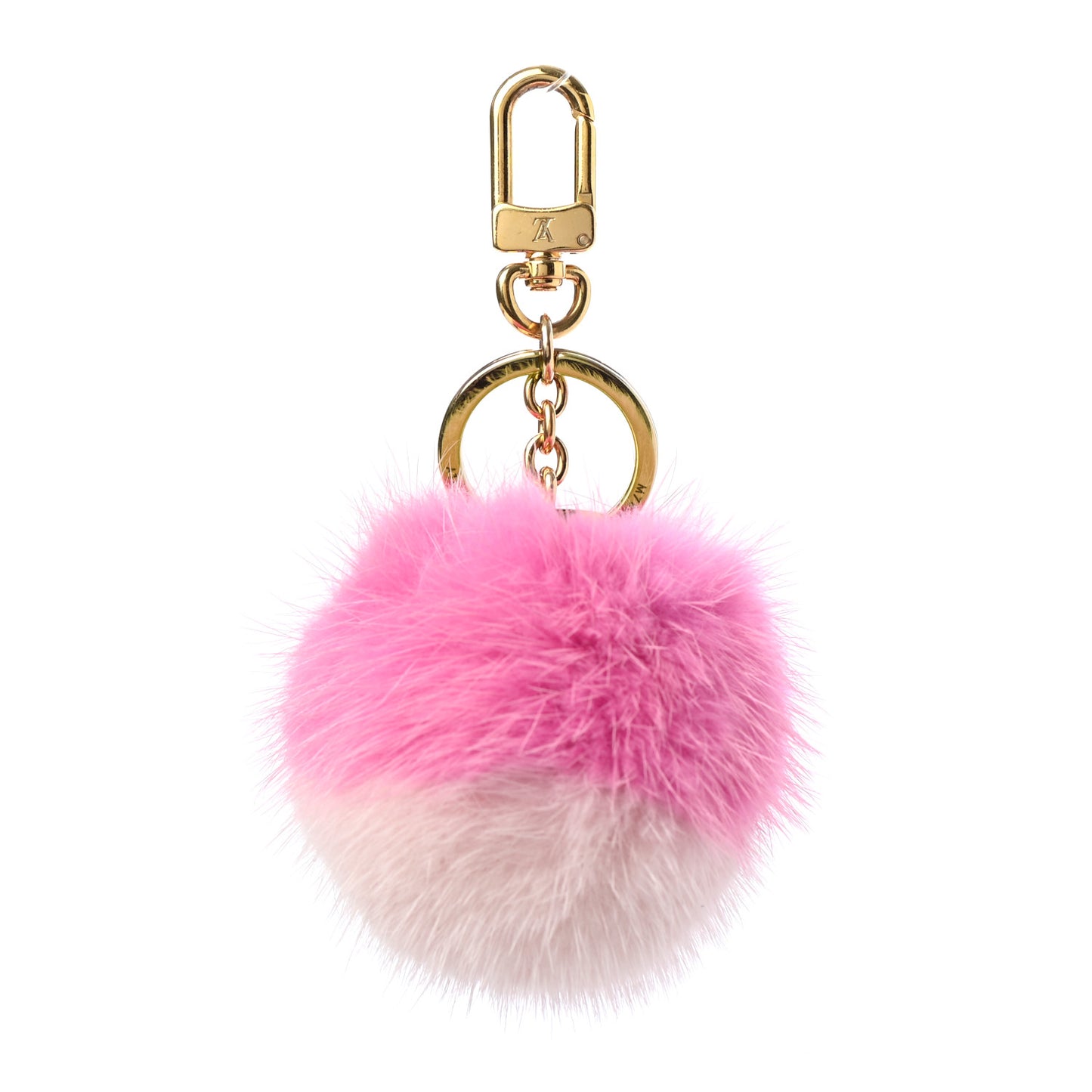 Mink Fluo Bubble Bag Charm Key Holder Pink