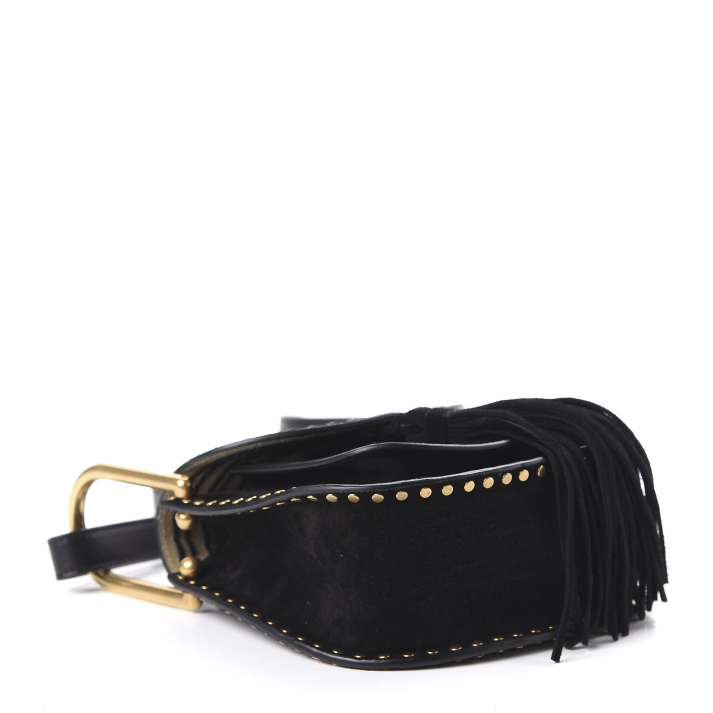Suede Calfskin Braided Mini Hudson Shoulder Bag Black