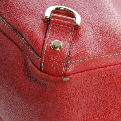 Gucci Leather Abbey Tote Red 8 of 11