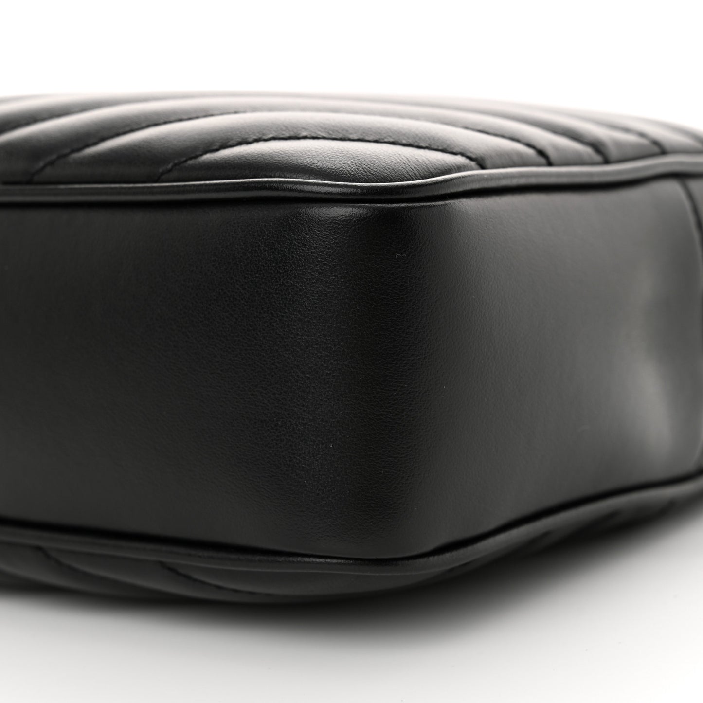 Calfskin Matelasse Monogram Lou Camera Bag Black