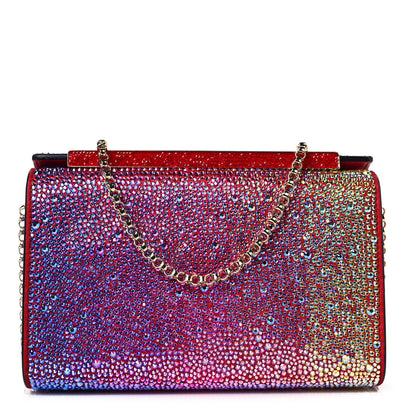 Christian Louboutin Gradient Crystal Suede Small Vanite Clutch Multicolor 1 of 5