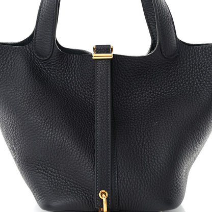 Hermes Taurillon Clemence Picotin Lock 18 PM Caban 8 of 10