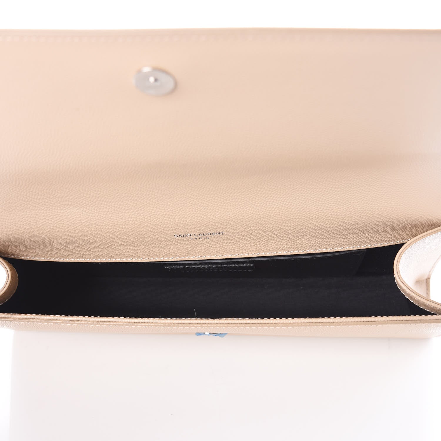 Saint Laurent Grain De Poudre Classic Monogram Cassandre Clutch Nude Powder 5 of 8