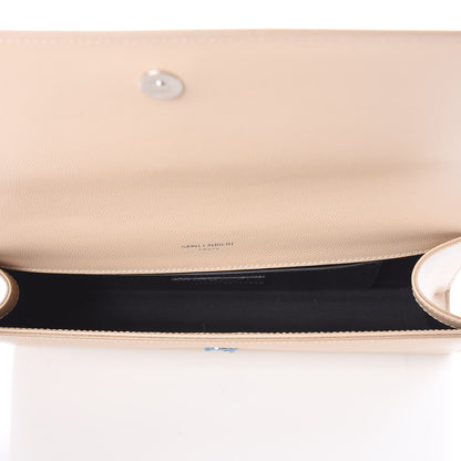 Saint Laurent Grain De Poudre Classic Monogram Cassandre Clutch Nude Powder 5 of 8