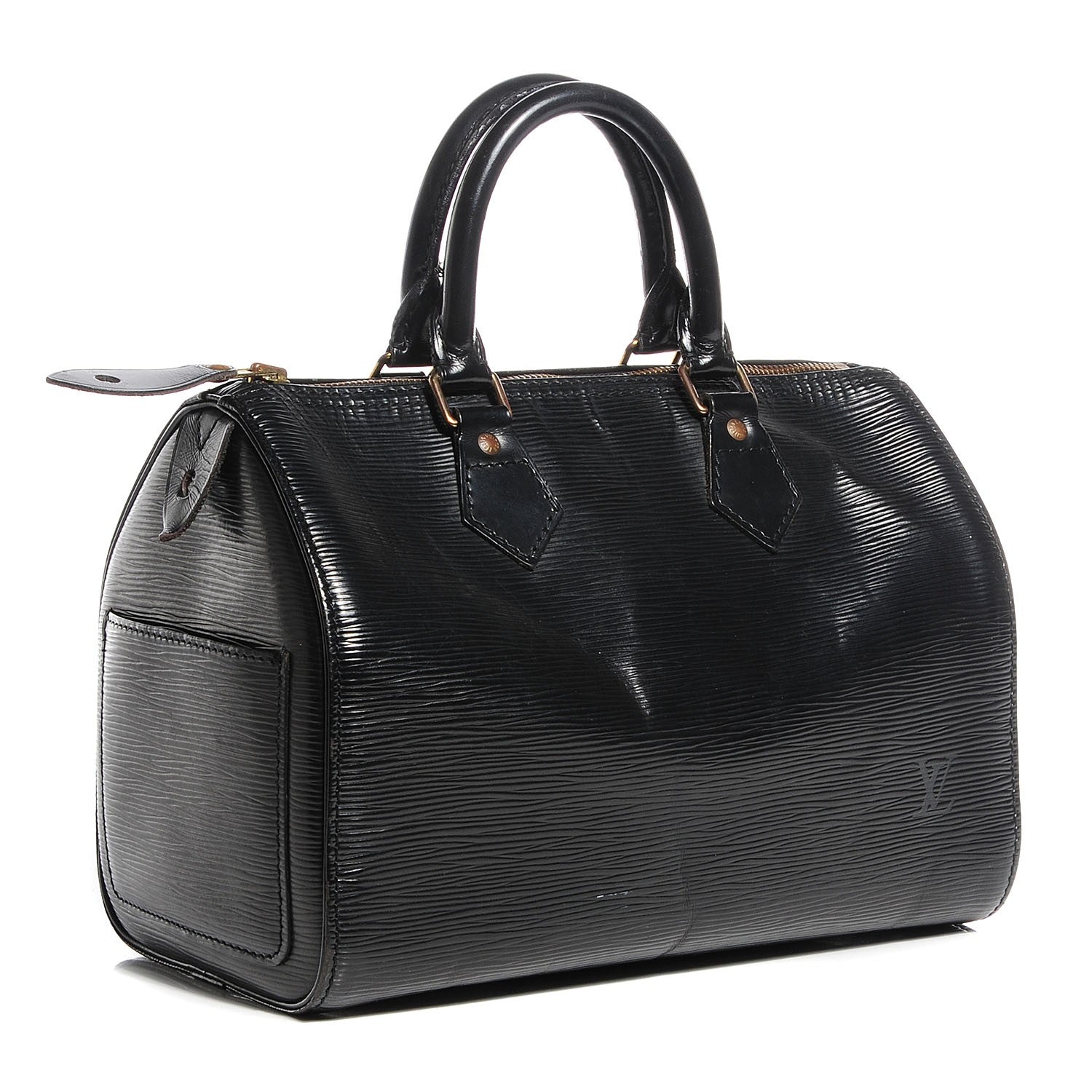 Louis Vuitton Epi Speedy 25 Black 3 of 7