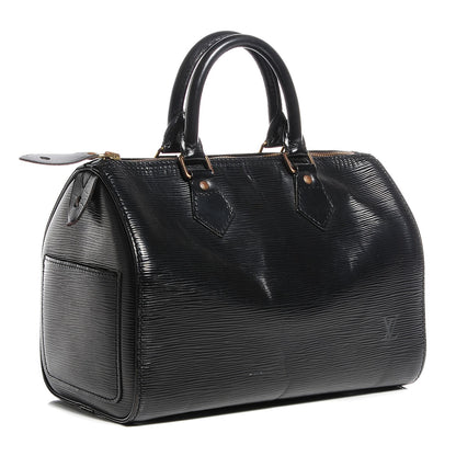 Louis Vuitton Epi Speedy 25 Black 3 of 7
