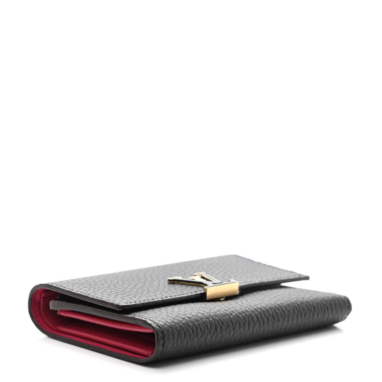 Louis Vuitton Taurillon Capucines Compact Wallet Black 4 of 9