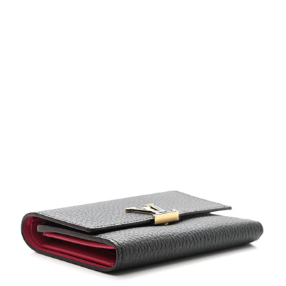 Louis Vuitton Taurillon Capucines Compact Wallet Black 4 of 9