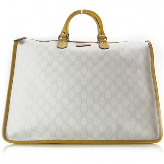 Gucci GG Plus Monogram Joy Tote Bag Yellow White 1 of 11
