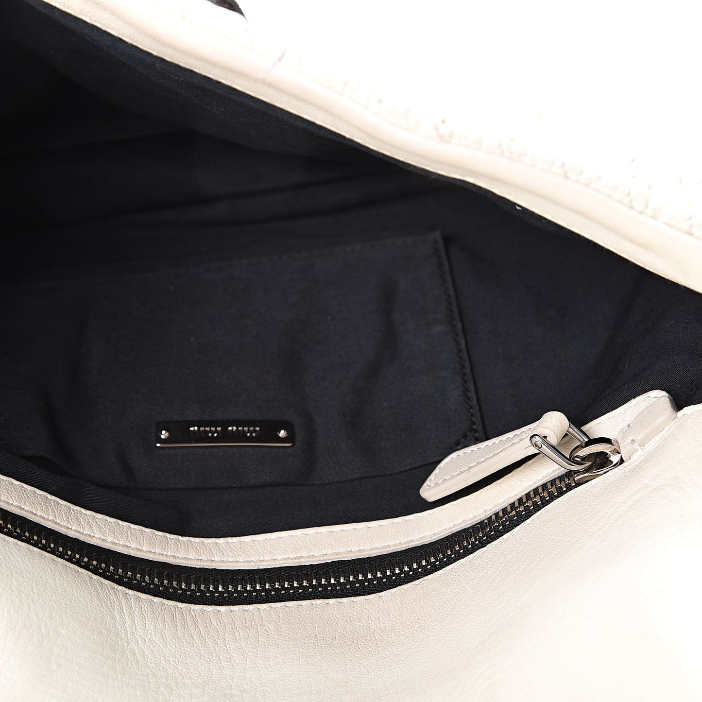 Nappa Matelasse Crystal Flap Clutch White