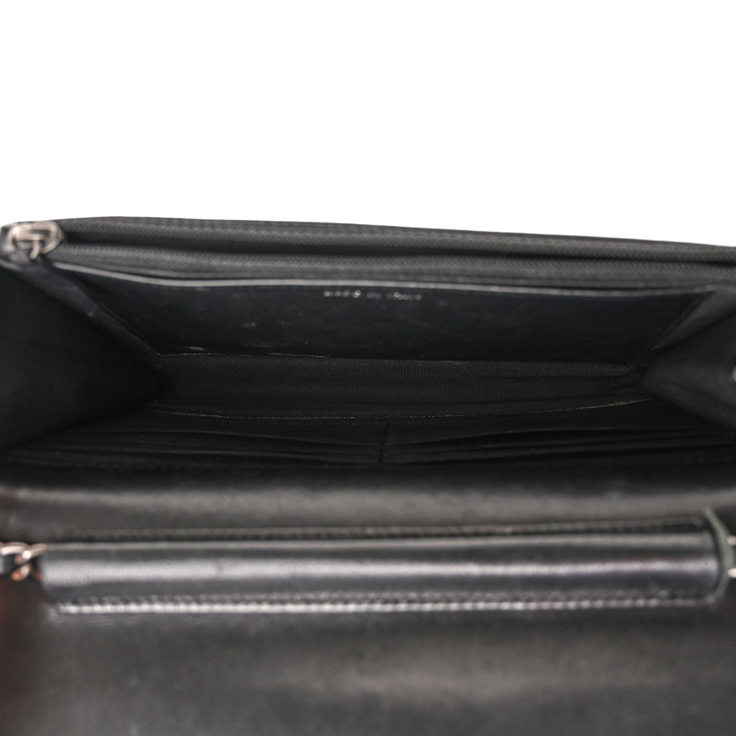 Chanel Lambskin Quilted Boy Wallet On Chain WOC Black 5 of 17