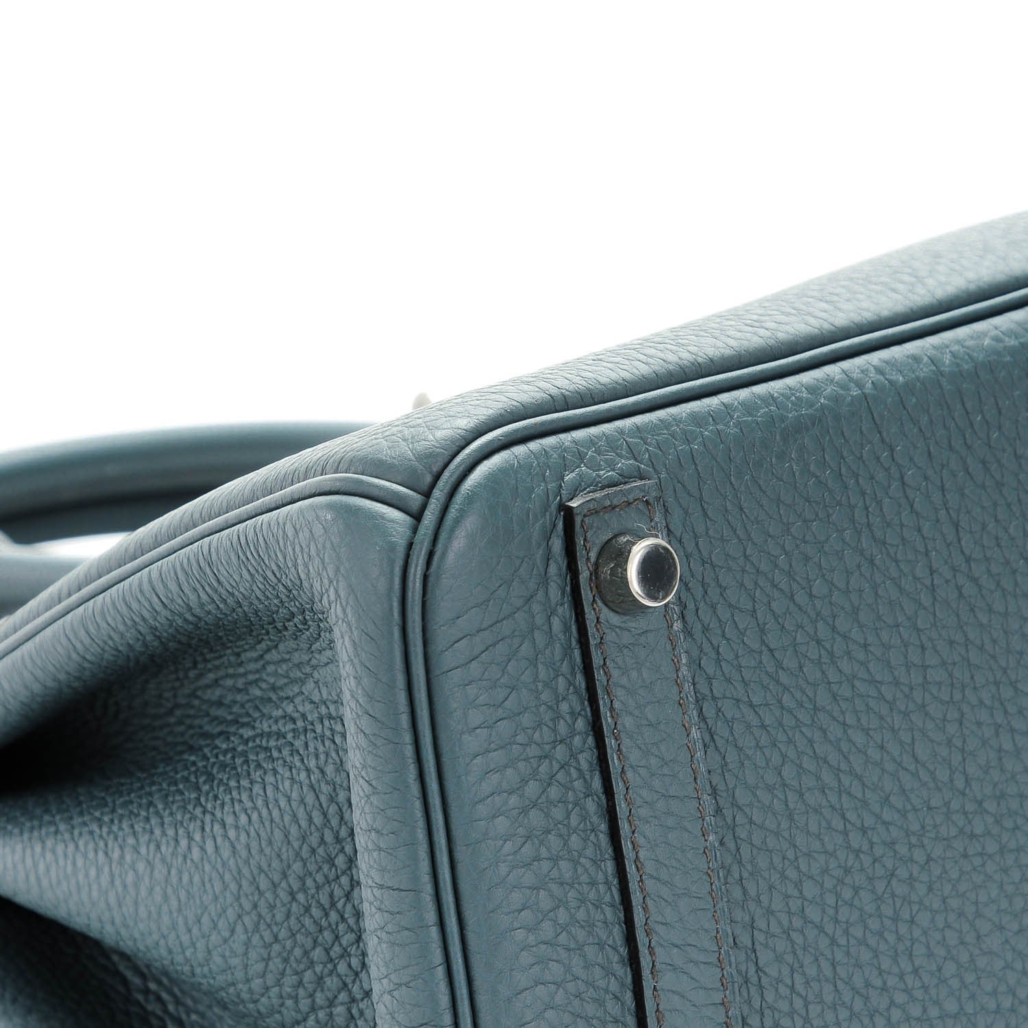 Hermes Taurillon Clemence Birkin 30 Bleu Orage 8 of 26