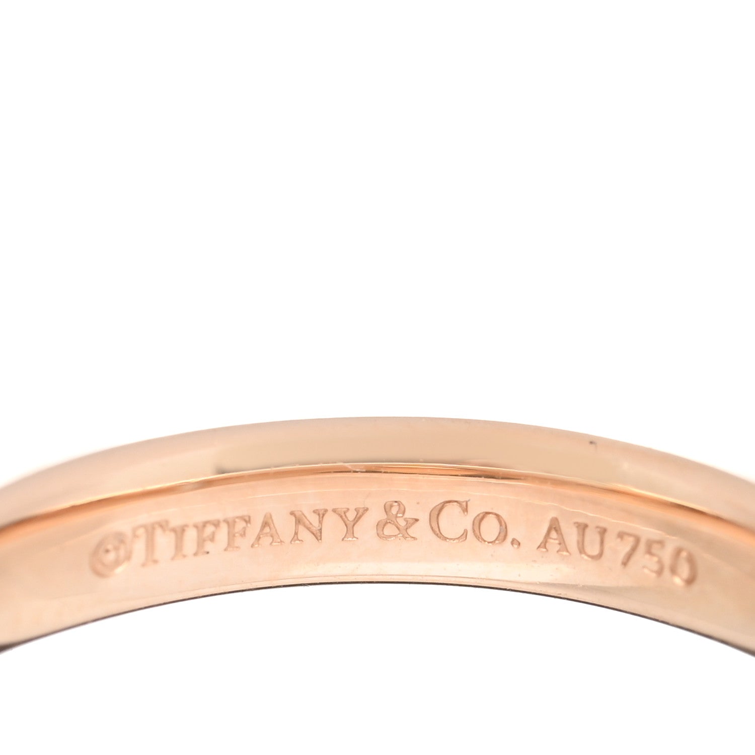 Tiffany 18K Rose Gold Diamond Charles Setting Satin Finish Ring 47 4 4 of 5