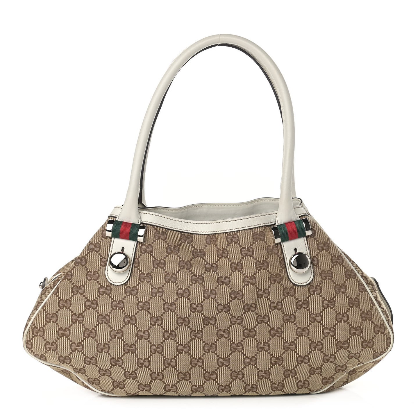 Monogram Match Ball Shoulder Bag White