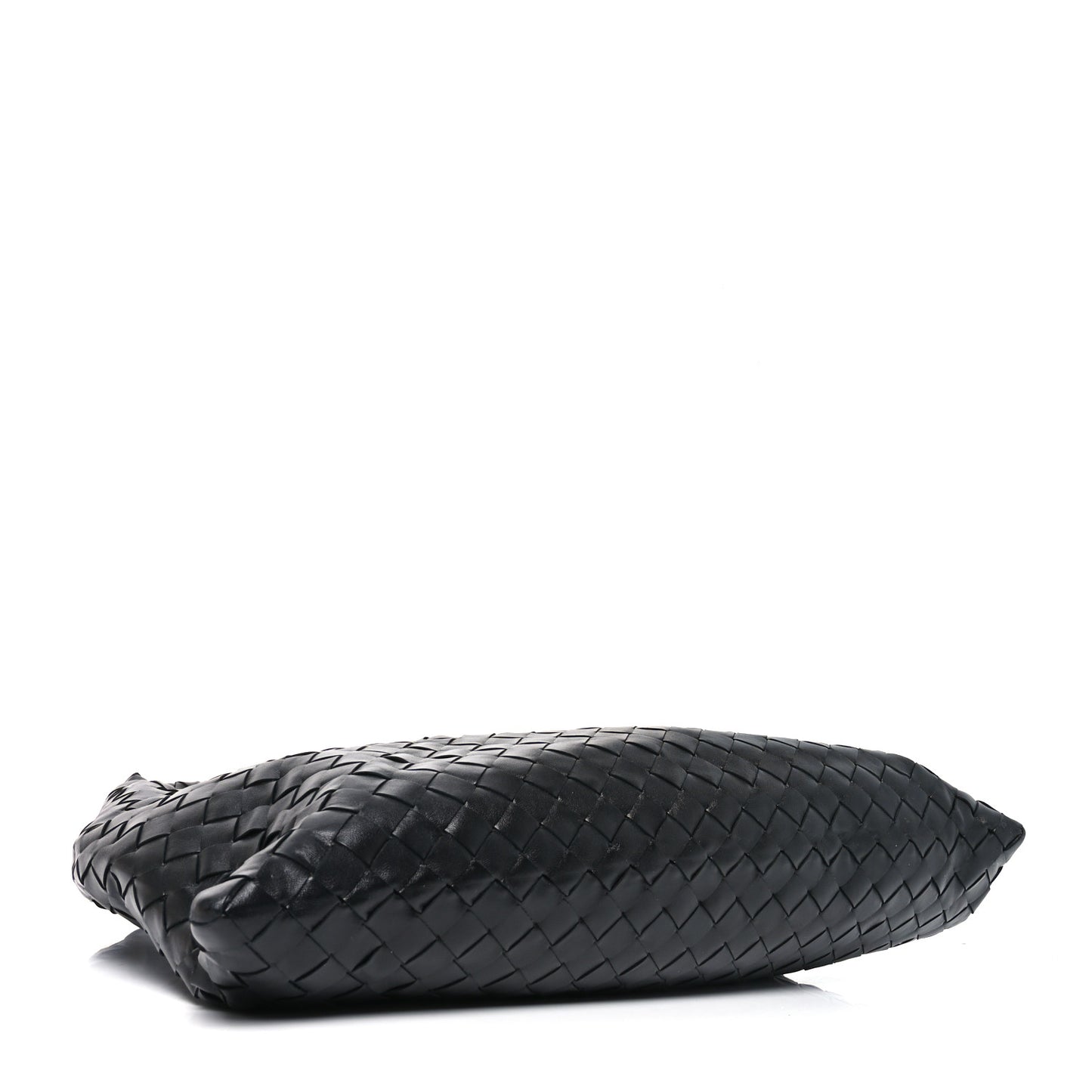 Calfskin Intrecciato Small Hop Black