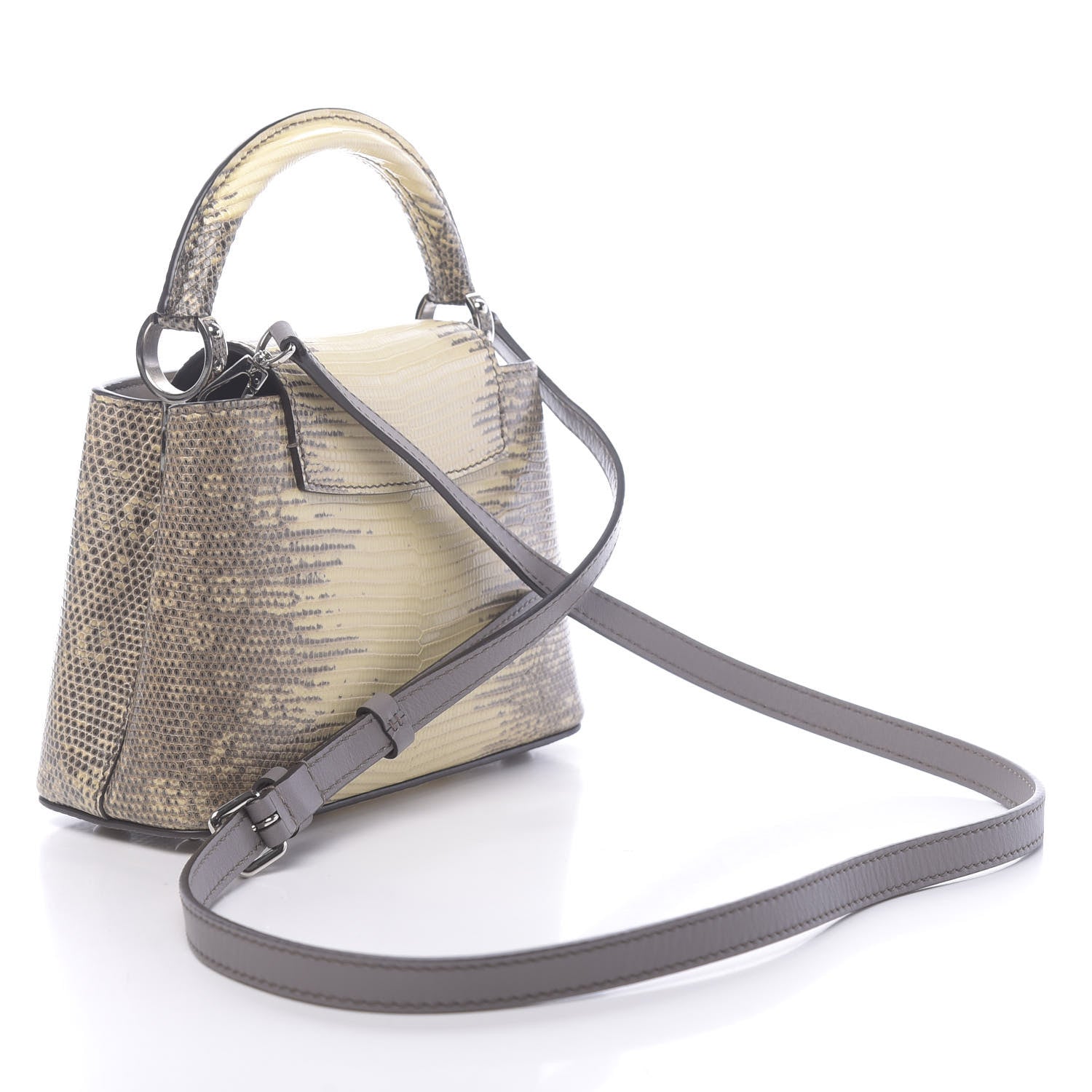 Louis Vuitton Lizard Ombre Capucines Mini Natural 3 of 10