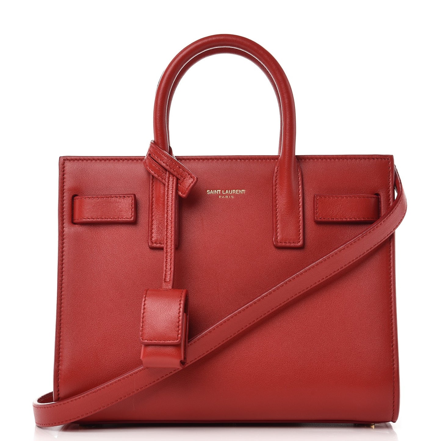 Calfskin Nano Sac De Jour Lipstick Red