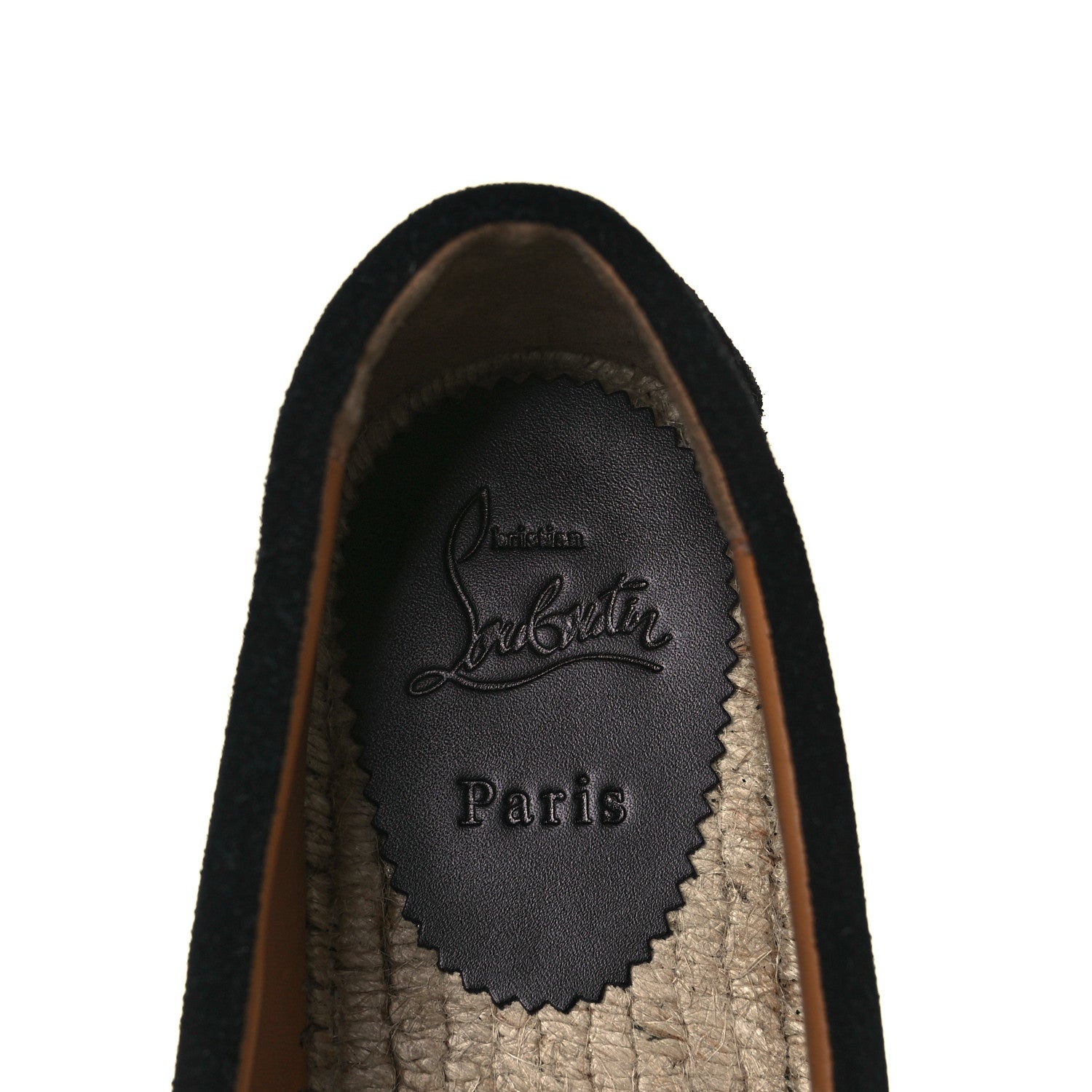 Christian Louboutin Veau Velours Mens Paquepapa Espadrilles 41 Black 7 of 8