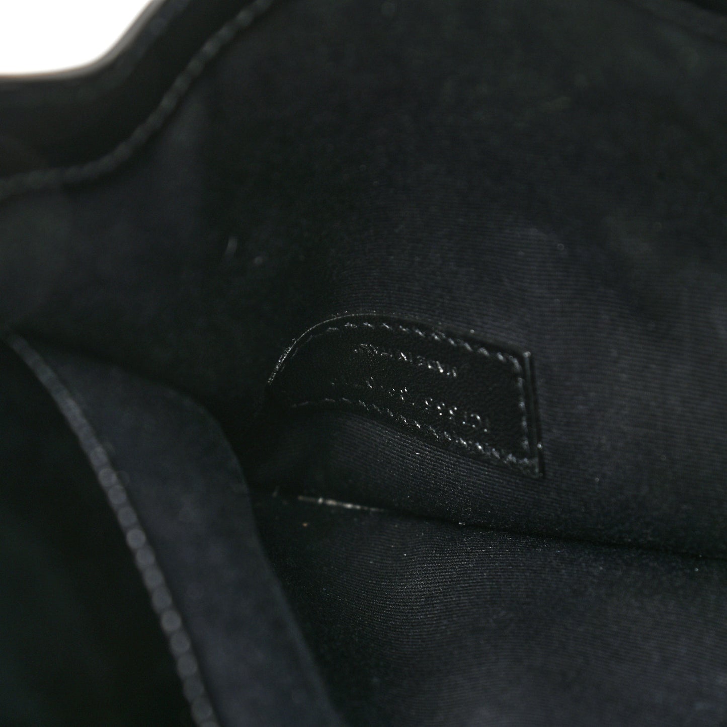 Smooth Shiny Calfskin Monogram Uptown Pouch Black