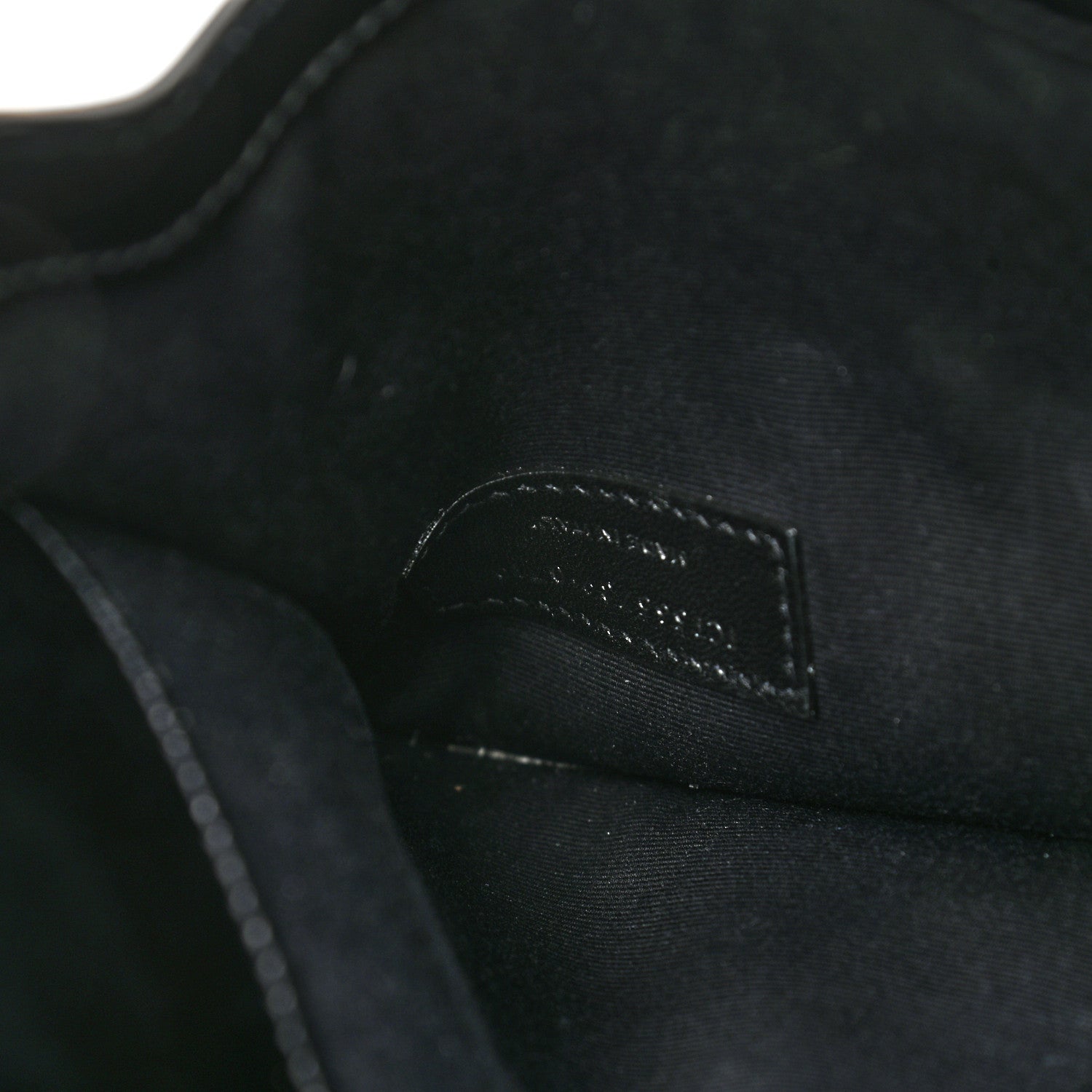 Saint Laurent Smooth Shiny Calfskin Monogram Uptown Pouch Black 7 of 8