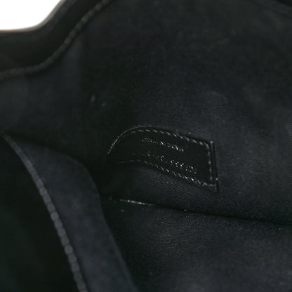 Saint Laurent Smooth Shiny Calfskin Monogram Uptown Pouch Black 7 of 8