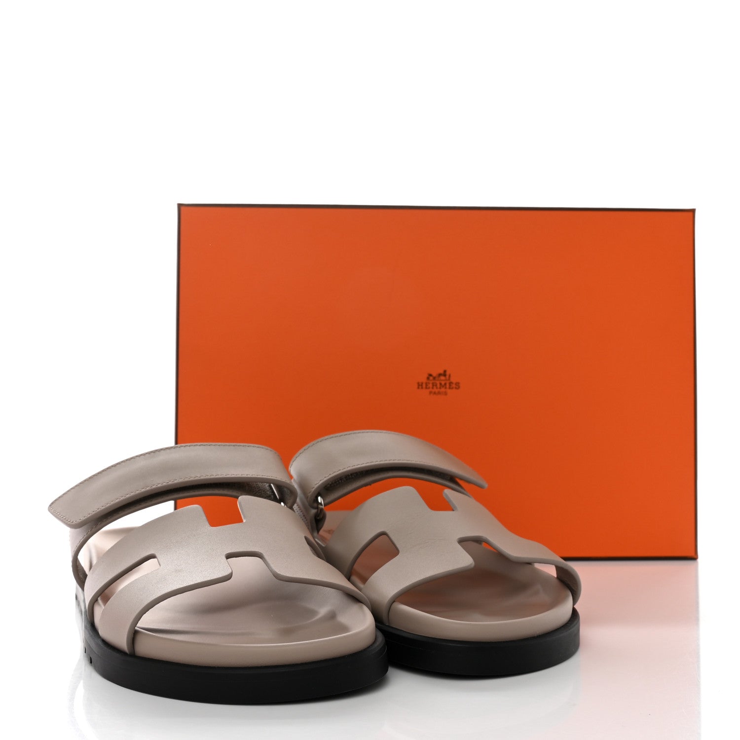 Hermes Calfskin Womens Chypre Sandals 36 Beige Mastic 12 of 12