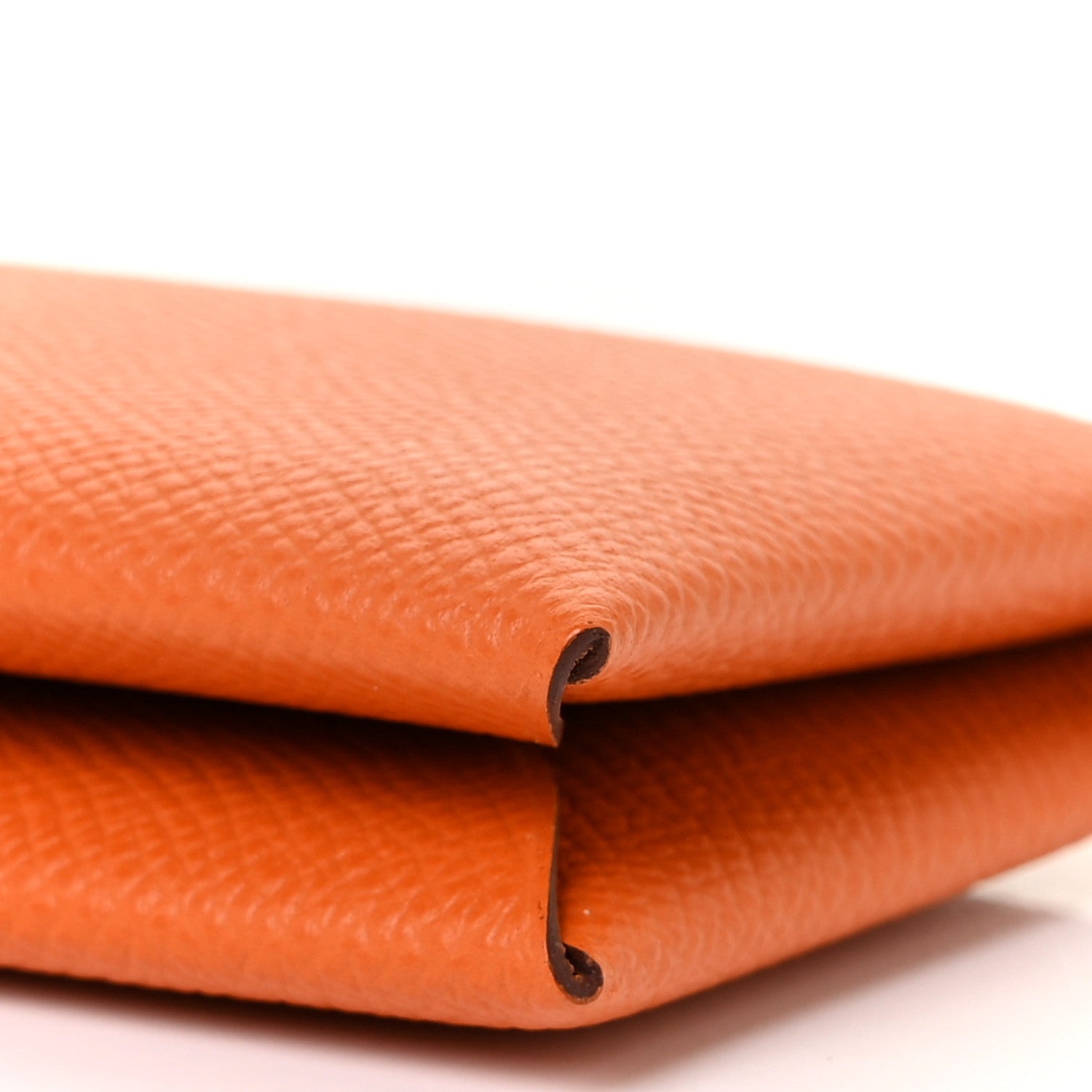 Hermes Epsom Calvi Card Case Orange 8 of 9