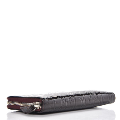 Christian Dior Patent Ultimate Voyageur Zip Around Wallet Bordeaux 4 of 10