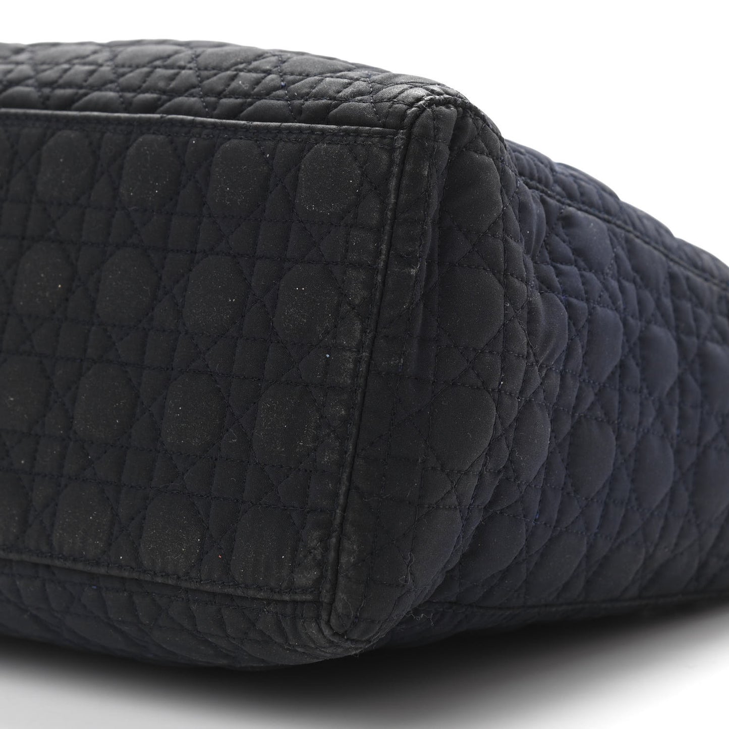 Nylon Cannage Medium Lady Dior Black