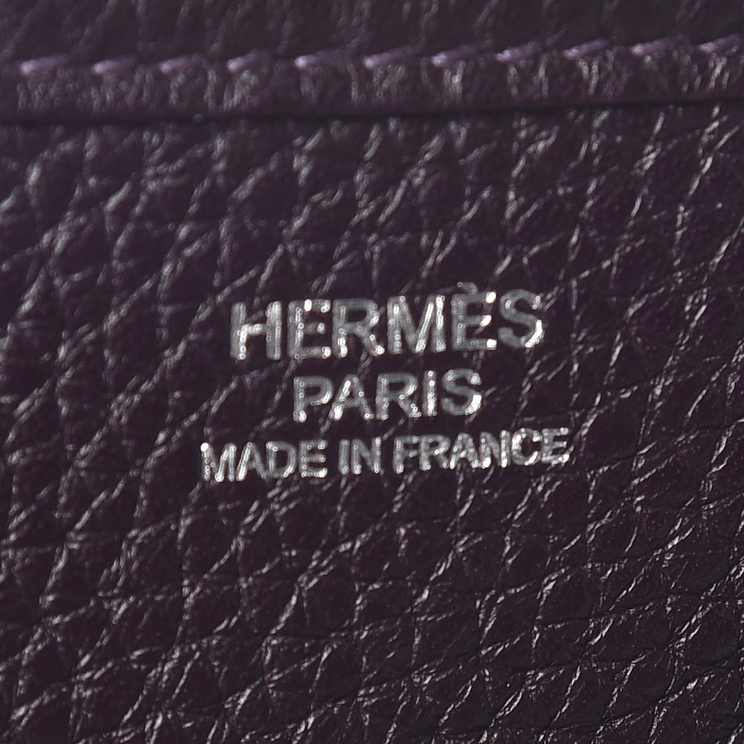 Hermes Taurillon Clemence Evelyne III PM Raisin 8 of 10