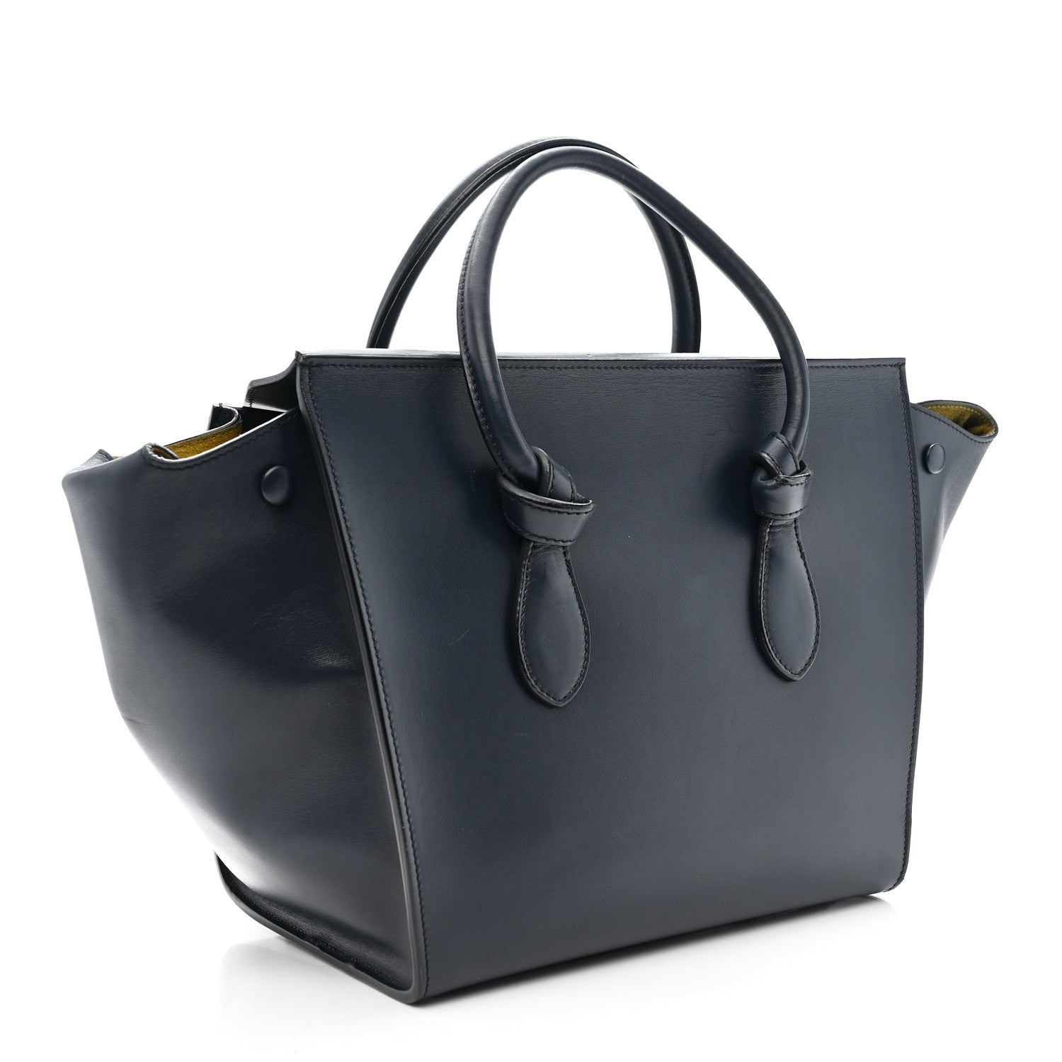 Celine Palmelato Calfskin Mini Tie Knot Tote Navy Blue 3 of 15