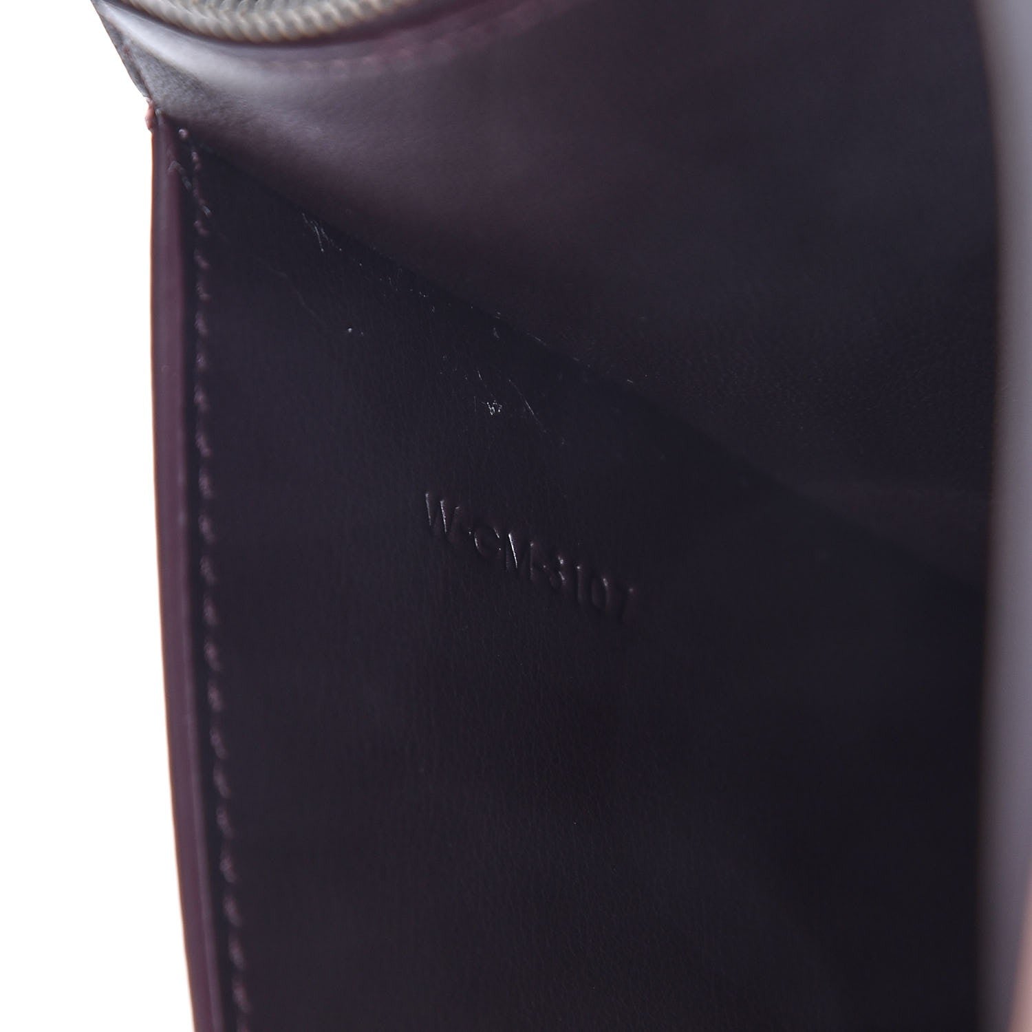 Celine Calfskin Oval Clutch on Strap Burgundy 7 of 8