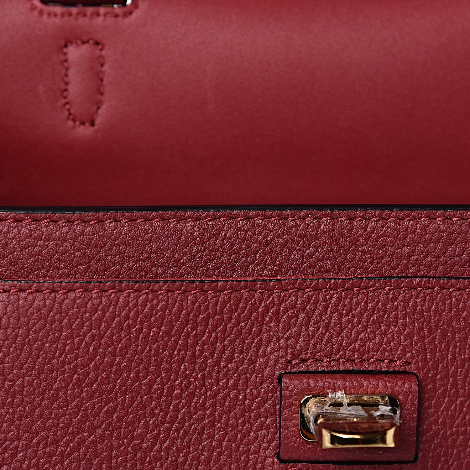 MCM Grained Calfskin Milla Convertible Backpack Scooter Red 10 of 12