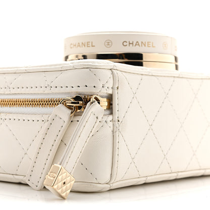 Chanel Lambskin Quilted Coco Click Bag White 9 of 13