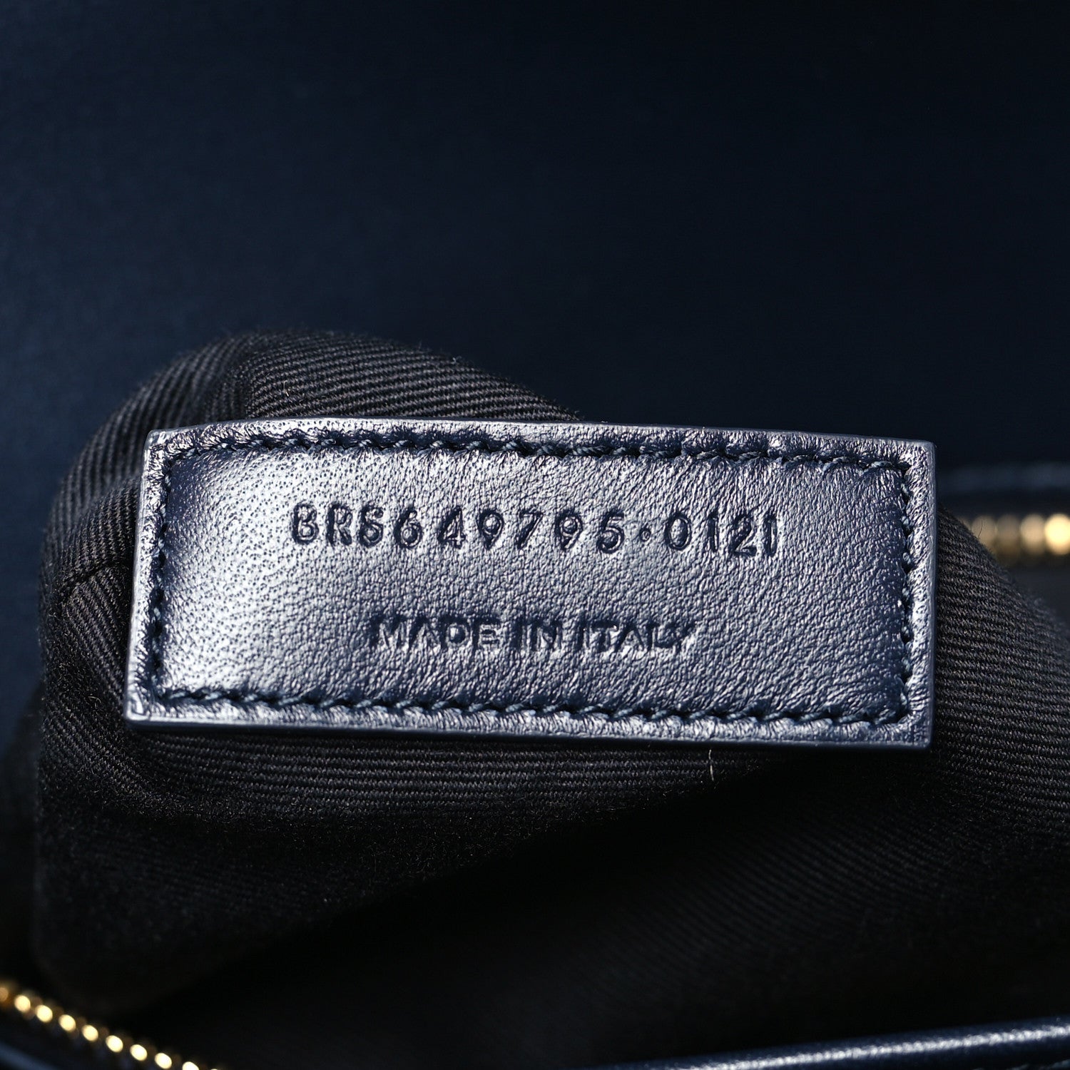 Saint Laurent Smooth Calfskin Le Maillon Satchel Deep Marine 7 of 10