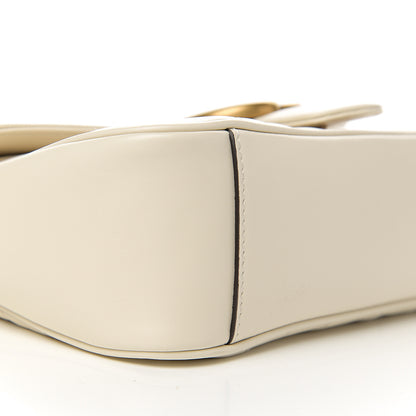 Gucci Calfskin Matelasse Small GG Marmont Shoulder Bag White 7 of 9