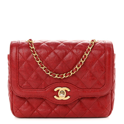 Chanel Caviar Quilted Mini Square Flap Red 1 of 9